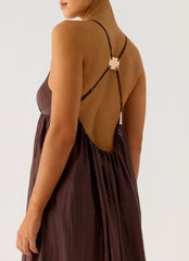 Losario Maxi Dress - Cool Chocolate
