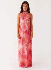 California Maxi Dress - Flamingo Fling