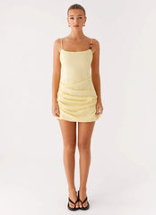 Adella Mini Dress - Yellow