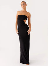 Anetta Maxi Dress - Black