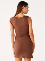 Ohio Mini Dress - Chocolate