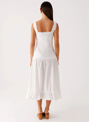 Quinn Midi Dress - White