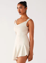 Dune Whisper Mini Dress - Ivory