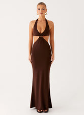 Shawnie Maxi Dress - Chocolate