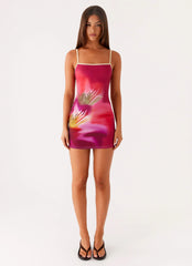 Everett Mini Dress - Pink Tropical