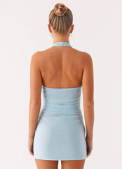 Fluent Mini Dress - Blue