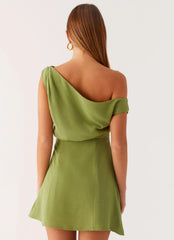 Lady Love Linen Mini Dress - Cactus