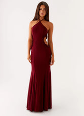 Jemima Maxi Dress - Raspberry Wine