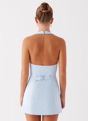 Jeanie Mini Dress - Blue