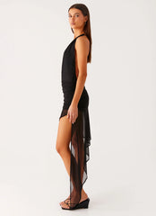 Heatwave Haze Mini Dress - Black