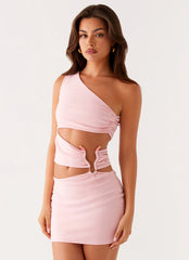 Malli Cut Out Mini Dress - Pink