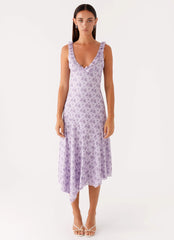 Asteri Midi Dress - Lavender Meadow