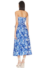 Vibrant Floral Midi Dress