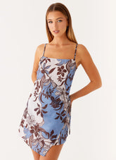 Mireya Mini Dress - Bluewood Blossom
