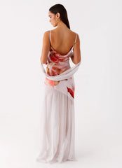 Loire Maxi Dress - Peach Rose