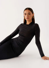 Kamora Maxi Dress - Black