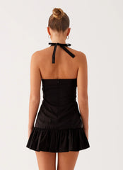 Cheryl Bustier Mini Dress - Black