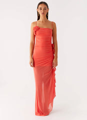 Louana Maxi Dress - Coral