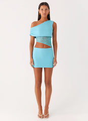 Love Motion Mini Dress - Aqua Blue
