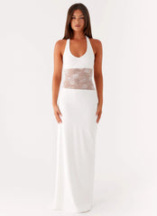 Main Focus Maxi Dress - White