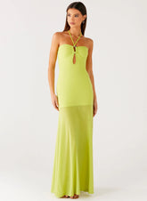 Claria Maxi Dress - Lime