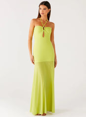 Claria Maxi Dress - Lime