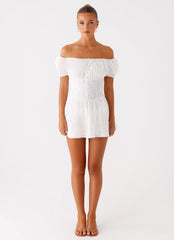 Anthem Cotton Mini Dress - Ivory