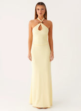 Instant Attraction Maxi Dress - Yellow