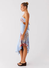 Juliana Midi Dress - Deep Sea Bloom