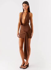Orchard Mini Dress - Chocolate