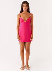 Vander Mini Dress - Fuchsia