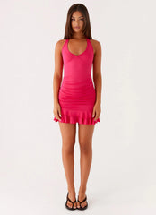 Sadia Mini Dress - Fuchsia