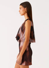 Larson Mini Dress - Black Gradient