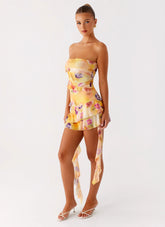 Macey Mini Dress - Sunburst Floral
