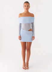 No Doubt Mini Dress - Blue