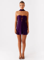 Avenue Mini Dress - Plum