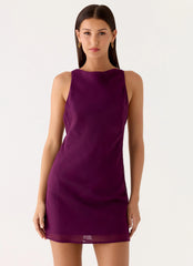 Sunkissed Siren Mini Dress - Plum