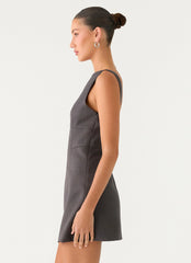 Lulita Mini Dress - Charcoal Grey