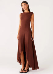 Danika Maxi Dress - Chocolate