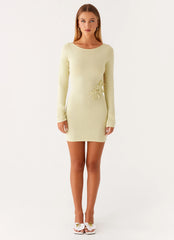 Miriam Knit Mini Dress - Green