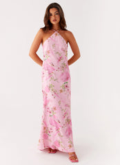 Pascal Maxi Dress - Pink Floral Print