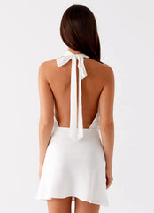 Camera Shy Mini Dress - Ivory
