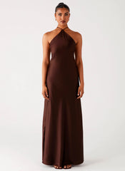 Tulama Maxi Dress - Chocolate