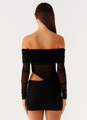 No Doubt Mini Dress - Black