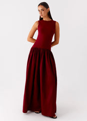 Shivani Maxi Dress - Maroon