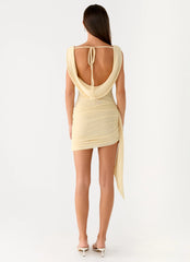 Good Fortune Mini Dress - Yellow