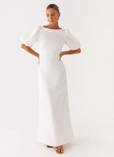 Judy Maxi Dress - White