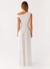 Ardella One Shoulder Maxi Dress - Ivory