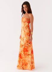 Carmen Maxi Dress - Sunset Floral