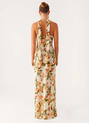 Gali Strapless Maxi Dress - Floral Print
